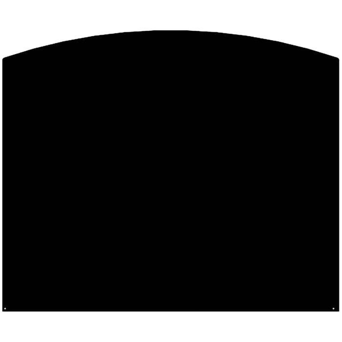 LE MARQUIER - Plaque De Sol Demi-Ronde Noire L120 H100