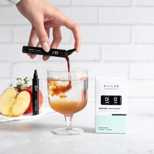 Solution liquide ventre plat - Shots goût pomme 7 jours
