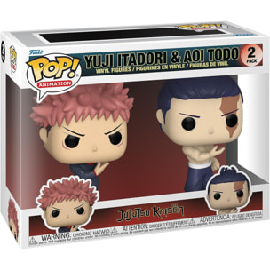 Jujutsu Kaisen Funko POP Animazione Vinile 2 Figure Itadori & Todo 9 cm