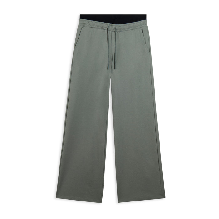 Pantaloni donna oversize con ricamo