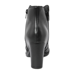 Stivaletti con Tacco Fashion Attitude in pelle color Nero