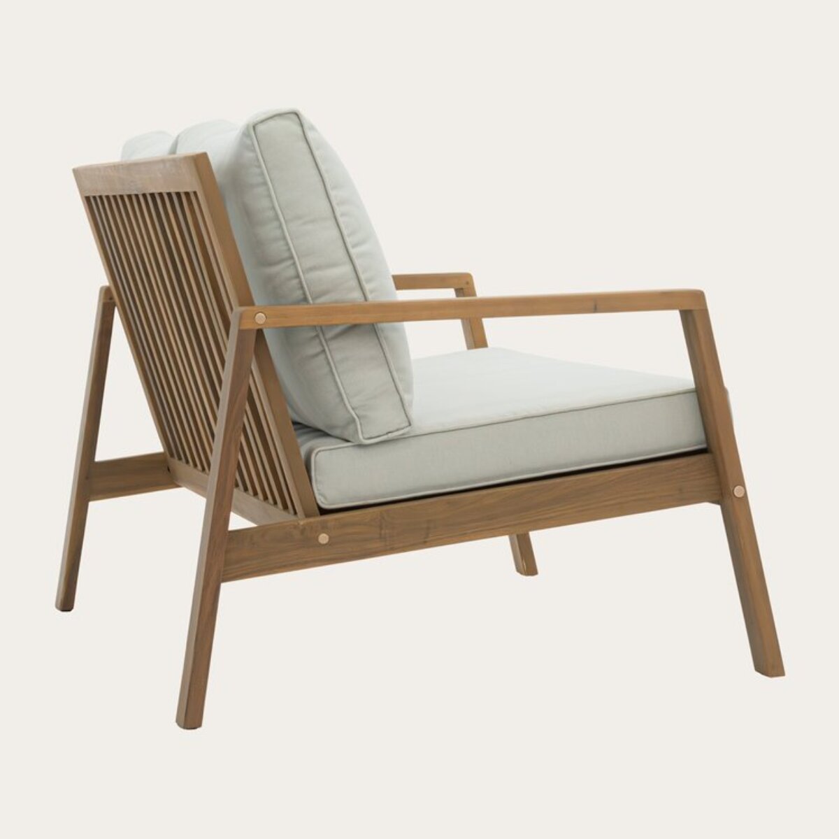 Canapé de jardin Tiare -bois dacacia massif et revêtement-couleur naturel 126 x 76 x 85 cm
