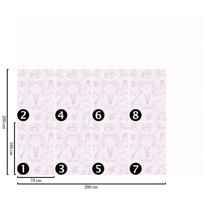 Carta da Parati Rosa Vittoriana
