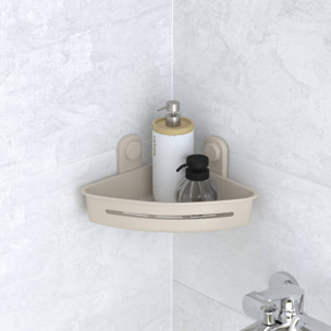 Étagère d'angle 1 niveau pour douche Easibath beige