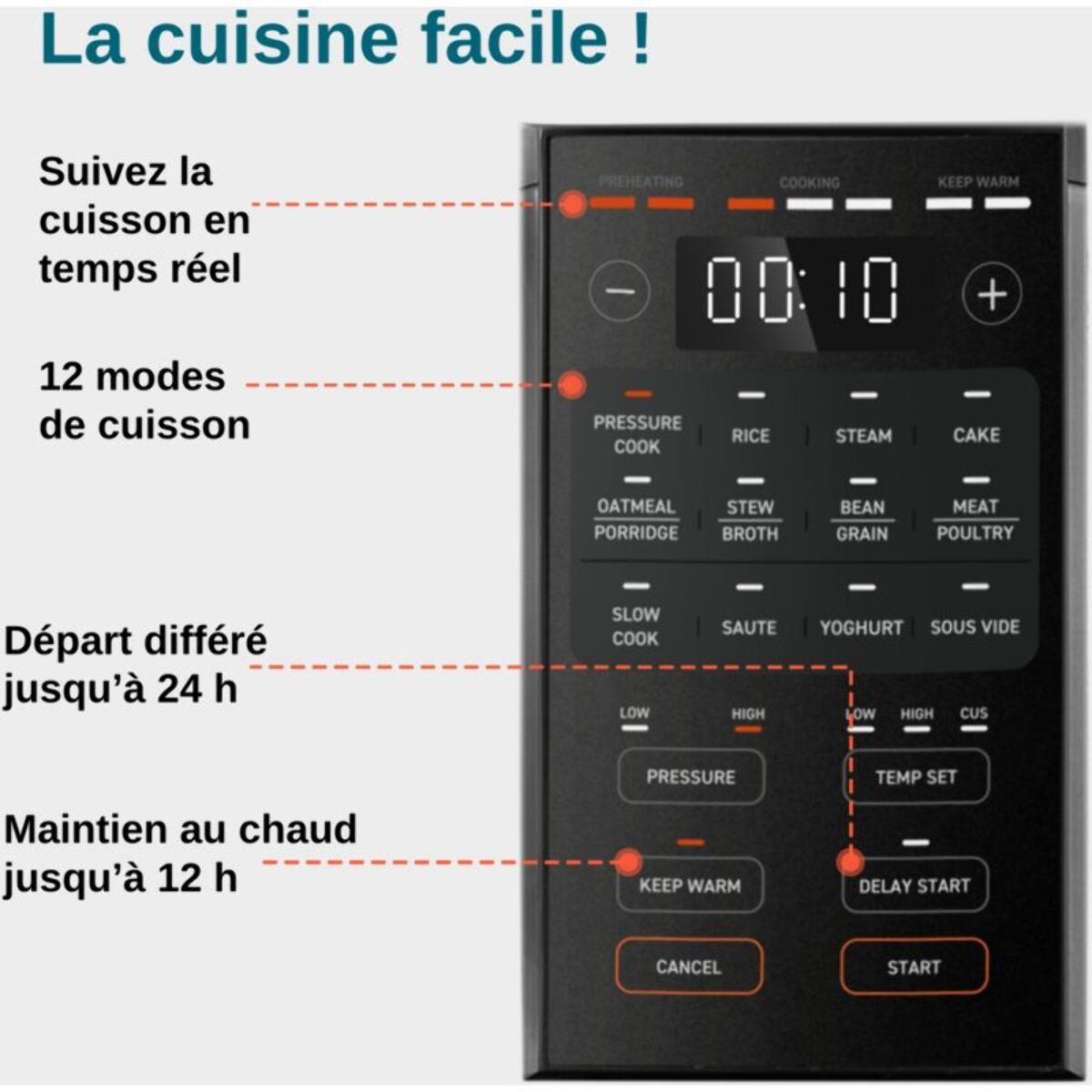 Multicuiseur COSORI 5.7Litre Pressure CookerKAAPPCCSNEU0007Y