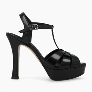 SANDALIAS NEGRAS TARAN