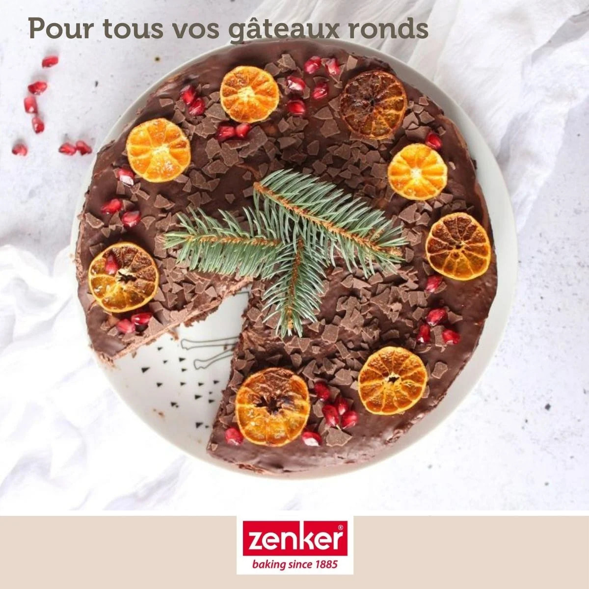 Ensemble de 2 Moules à manqué à charnière Zenker Silver