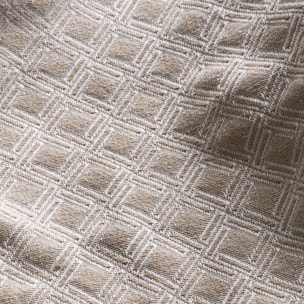 Plaid multiusos geométrico 60% algodón beige