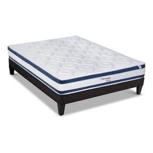 Ensemble Matelas Chenonceau & + Sommier KIT15, 26 cm, Mémoire de Forme Haute Densité, Technologie Tri-Lattes, Soutien Ferme