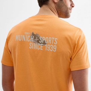 Camiseta regular MUNICH lifestyle de algodón orgánico naranja