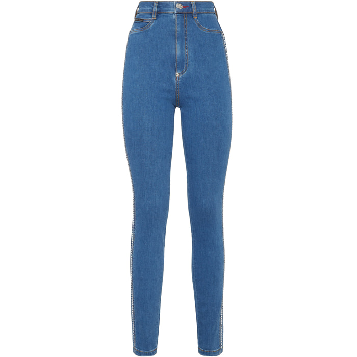 PHILIPP PLEIN Jegging de cintura alta