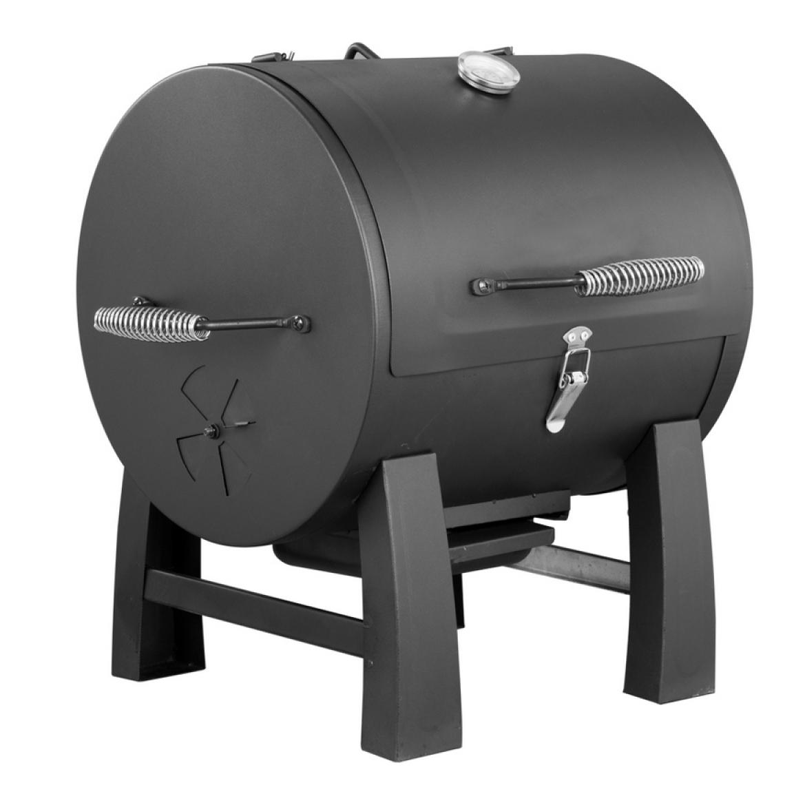 Barbecue a carbonella portatile da tavolo Piggy con termometro integrato