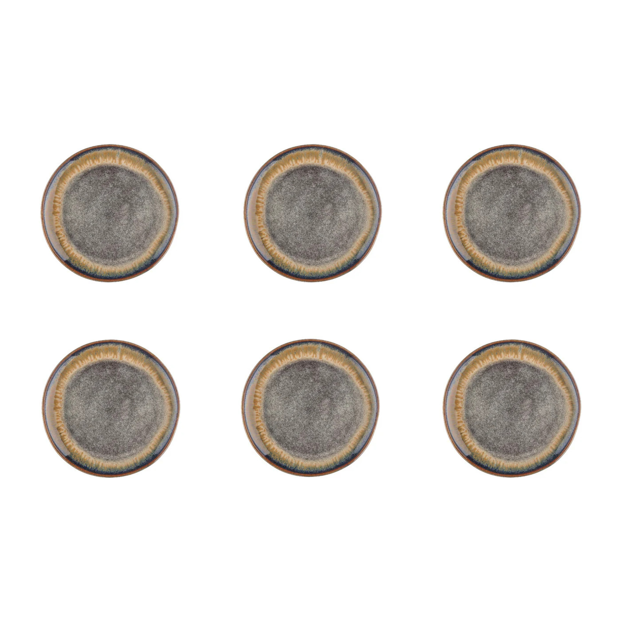 Assiette GENESIS Ø20,5cm - 6 pièces - Basalte