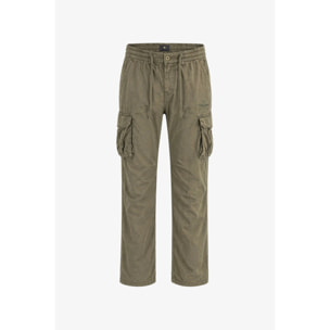 Pantaloni Esercito cargo in lino militare uomo