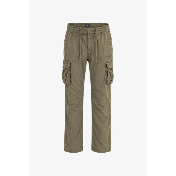 Pantaloni Esercito cargo in lino militare uomo