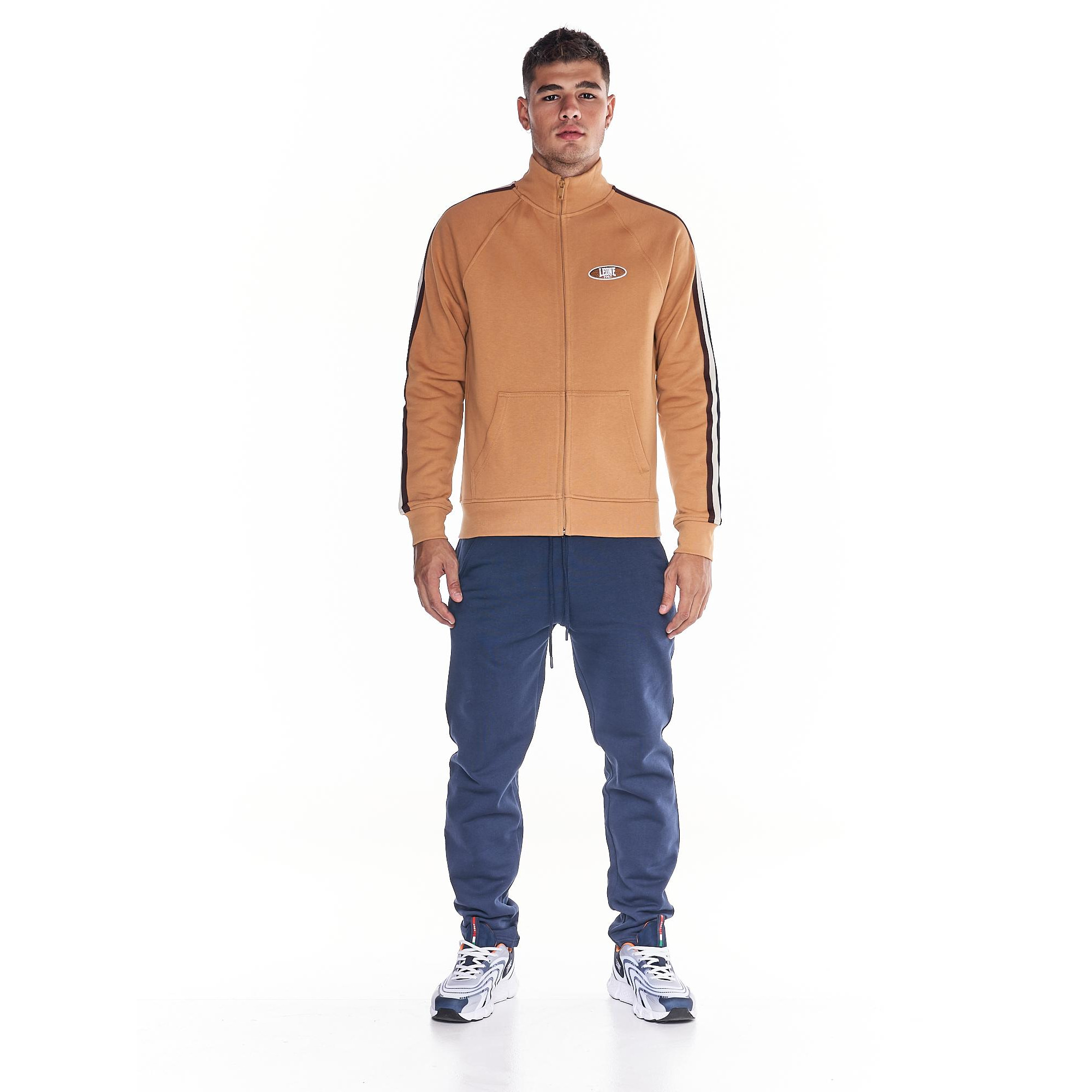 Tuta da uomo collo in piedi full zip Earth Tones