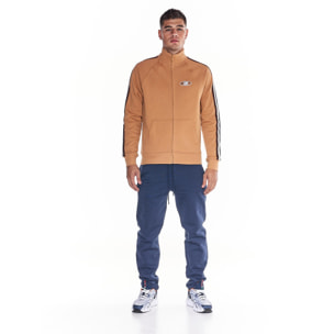 Tuta da uomo collo in piedi full zip Earth Tones