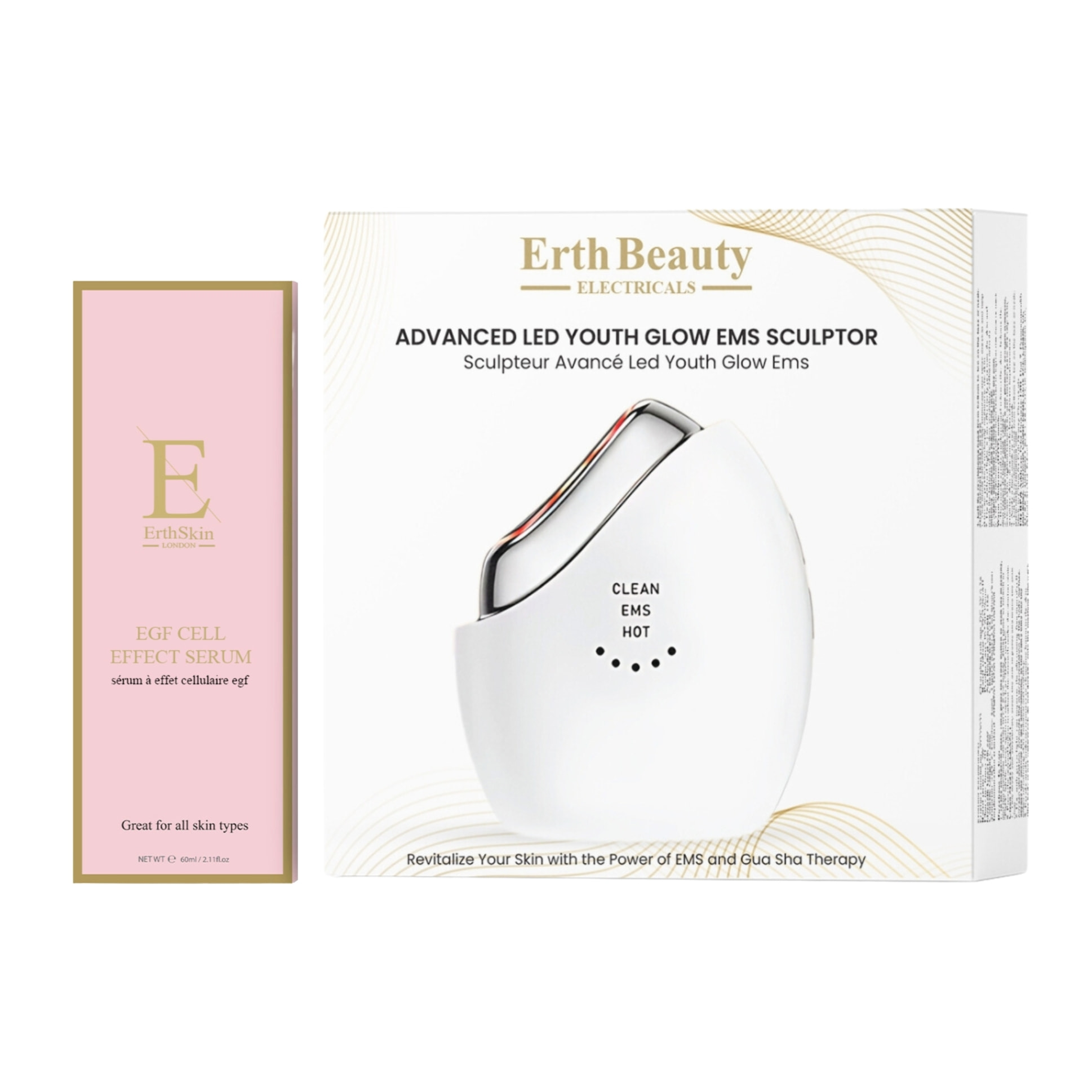Escultor LED EMS + Sérum EGF 60 ml