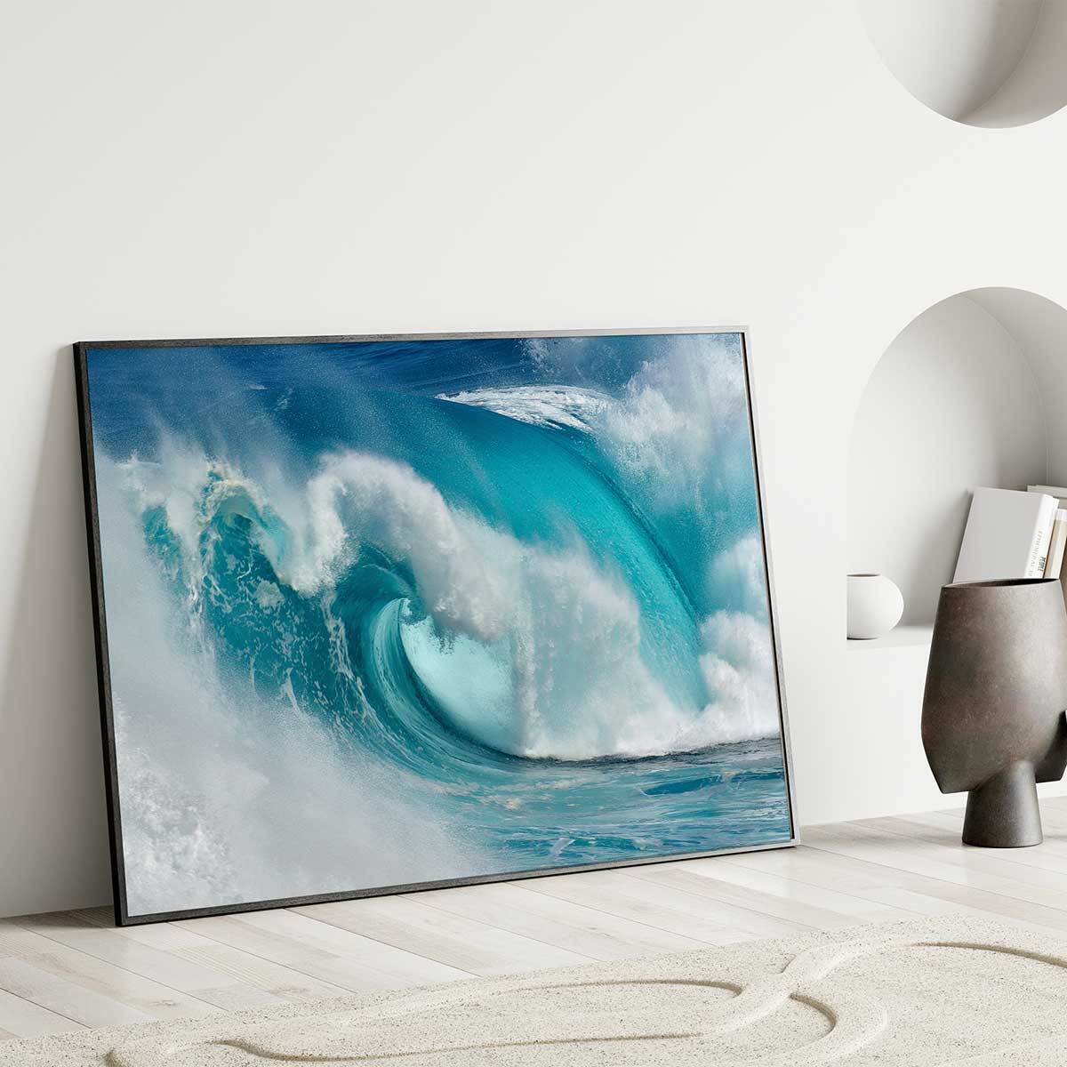 Affiche mer Tube bleu Affiche seule