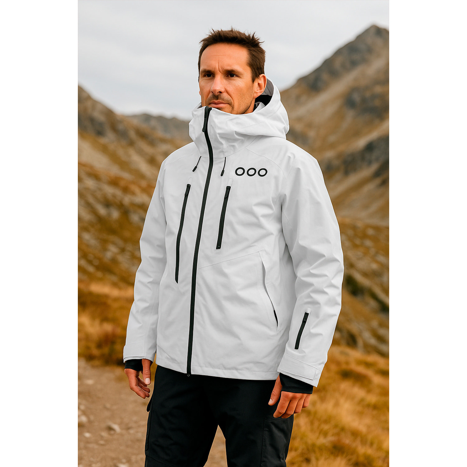 Abrigo para hombre ECOON ECOExplorer Jacket - Blanco