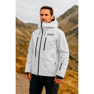 Abrigo para hombre ECOON ECOExplorer Jacket - Blanco
