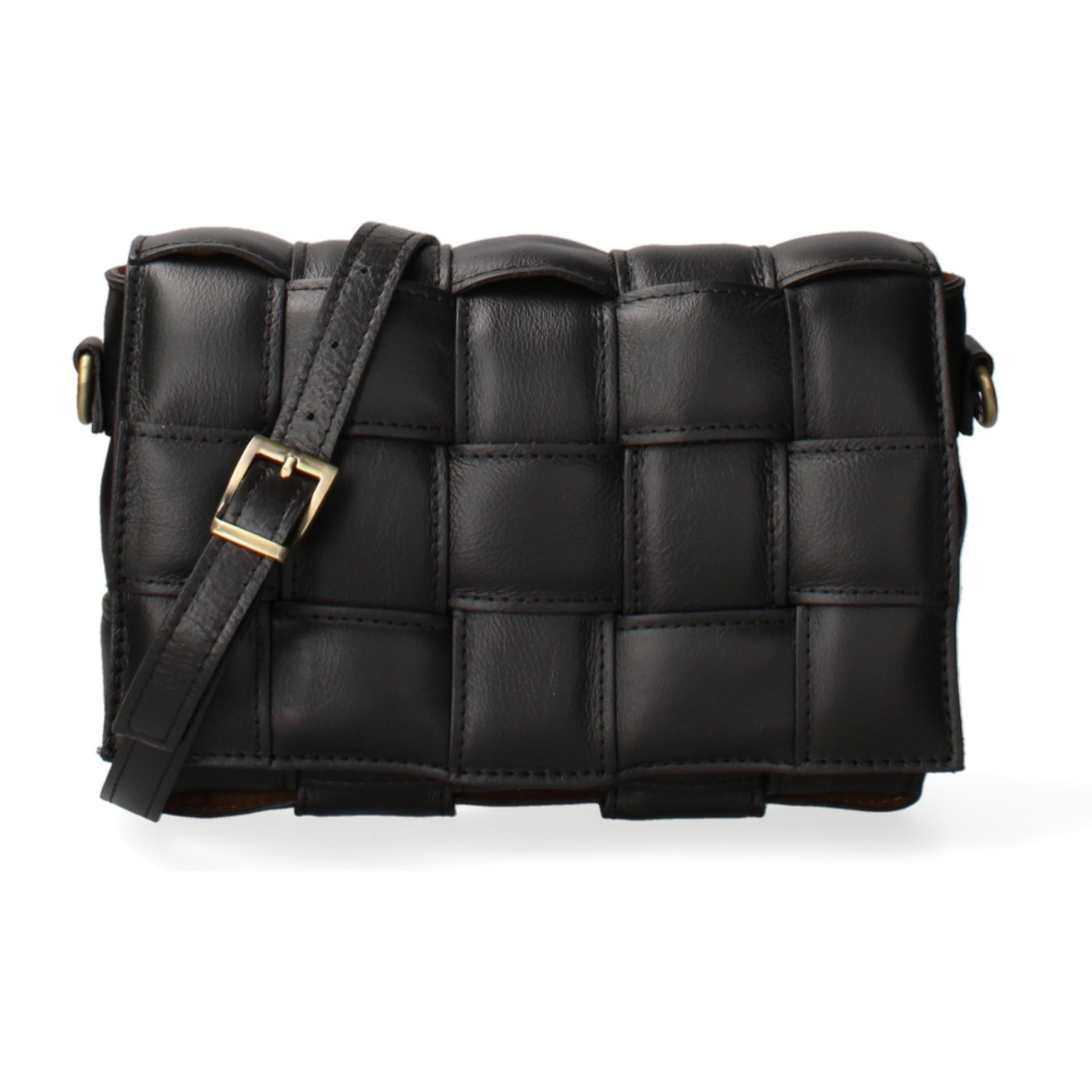 Borsa a tracolla da donna Made in Italy - Modello Artena - 100% pelle - 26.0 x 17.0 x 6.0 cm