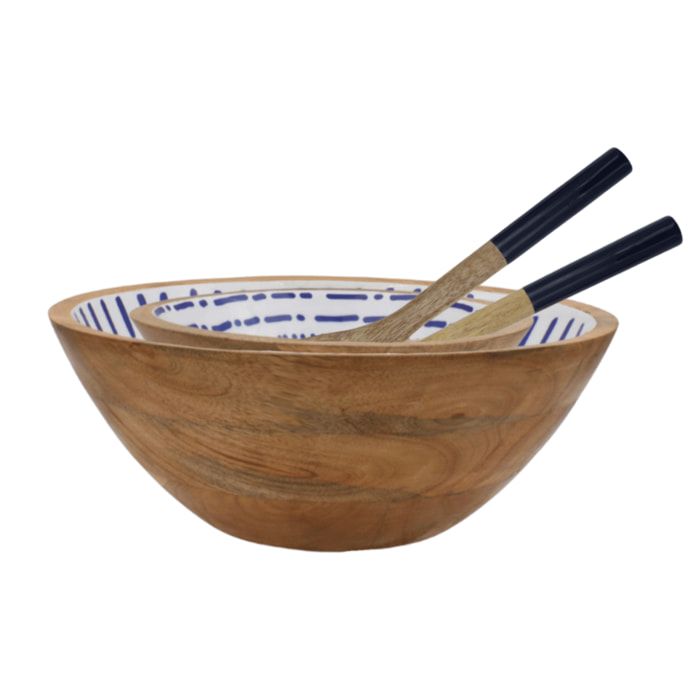 Set de 2 saladiers + couverts, SANTORIN