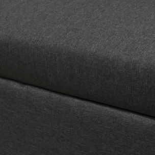 Canapé d'angle convertible CLARK 3 places gris chiné