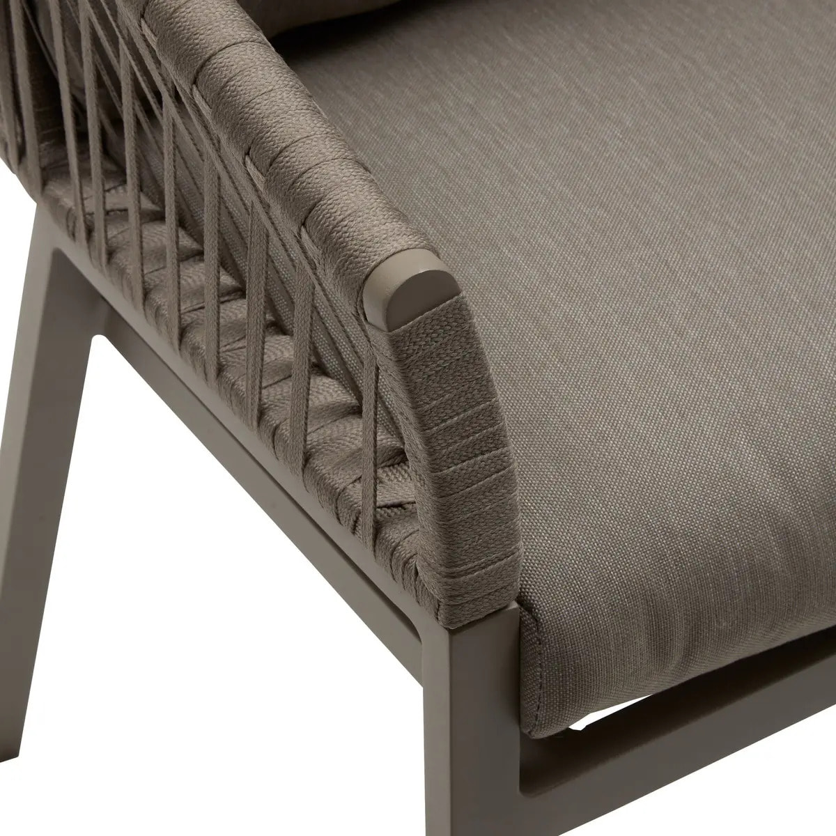 Lot de 2 fauteuils de jardin Oriengo café