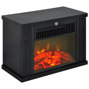 Chimenea Eléctrica Portátil Mini Estufa Calefactor 600/1200W Llama Decorativa