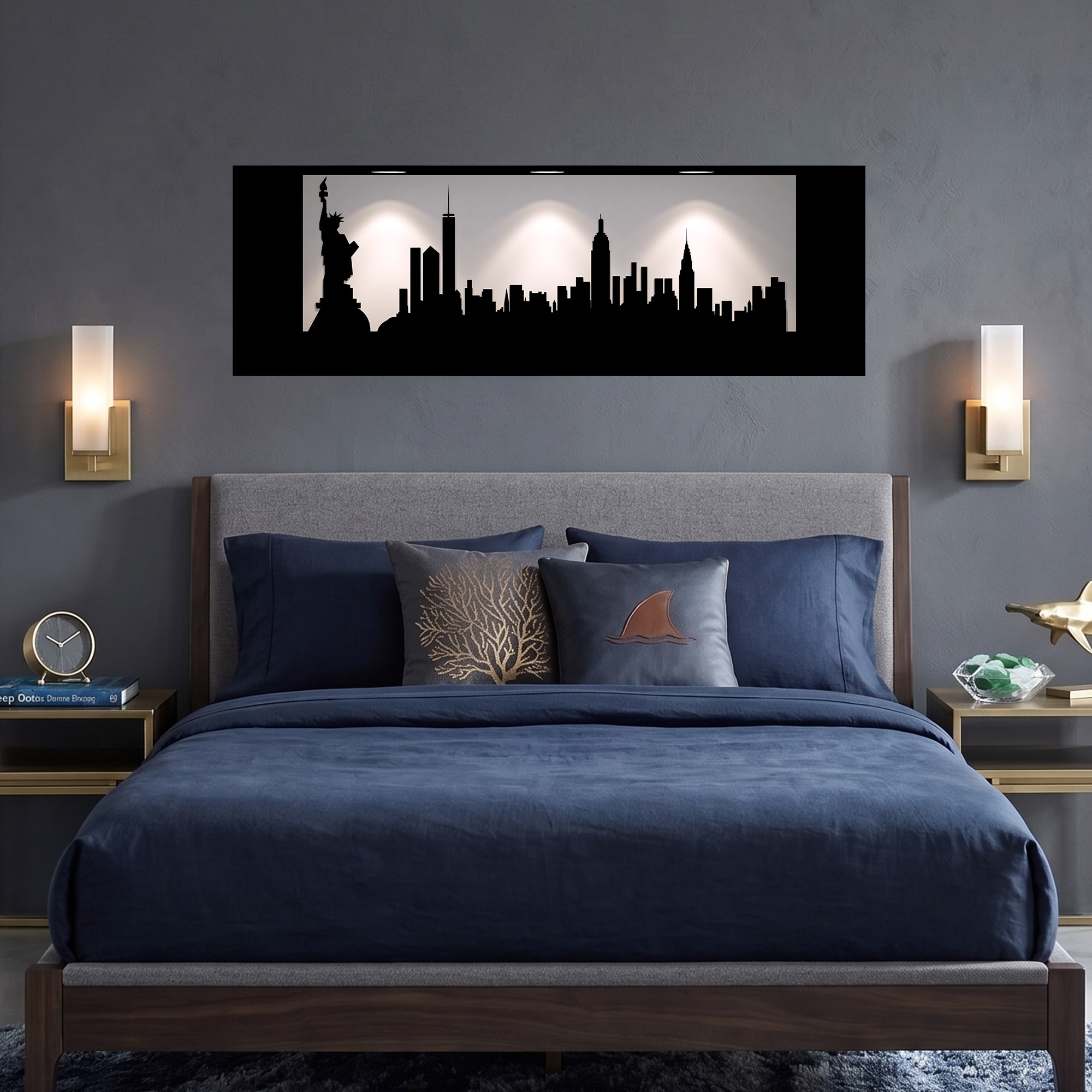Stickers muraux 3D | Sticker Mural Autocollant effet 3D New-York - Stickers adhésifs 3D Chambre Salon Trompe l'oeil