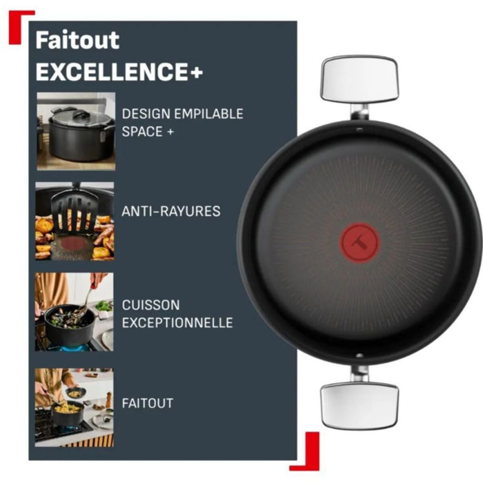 Faitout TEFAL 24cm Excellence + avec couvercle