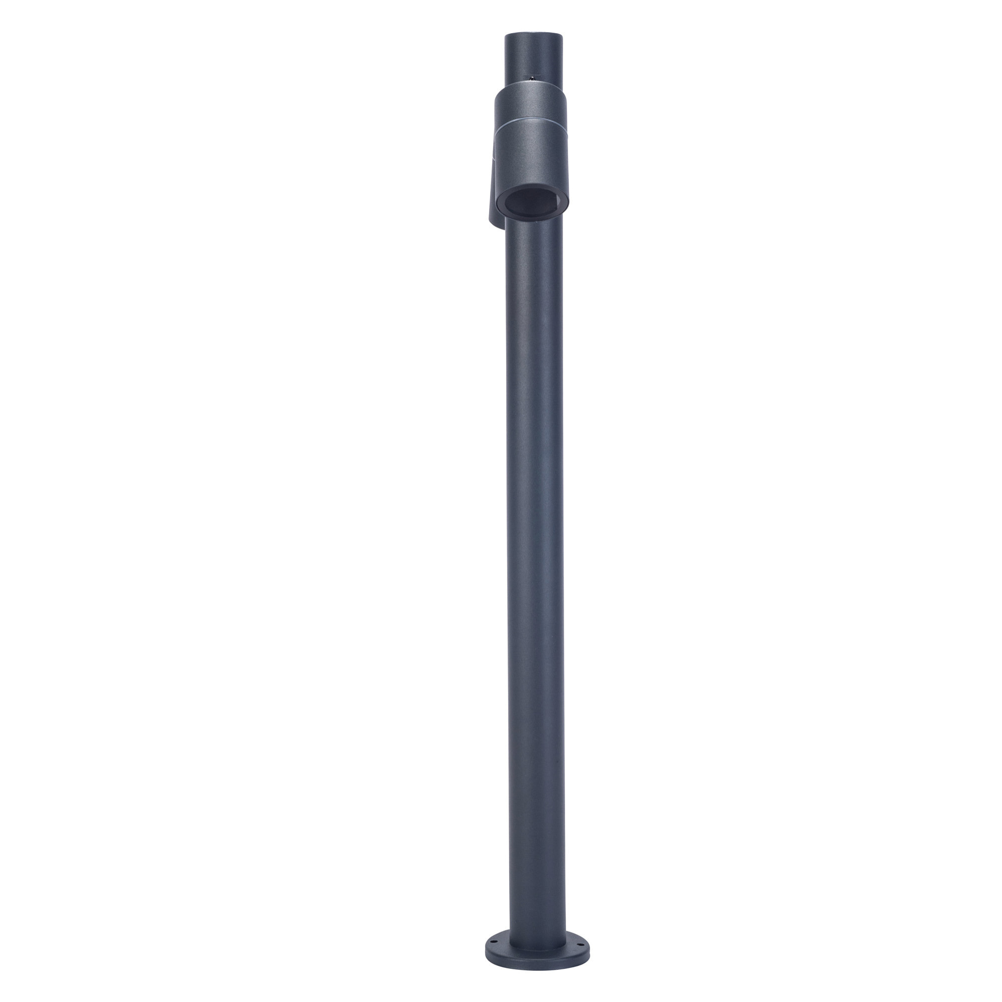 Forlight Pixa - Baliza de Jardín con 2 Focos Orientables GU10. Altura 81cm IP44 para Exterior. Color Negro