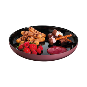 6 assiettes plates couleur figue 25 cm Moka Délice - Luminarc