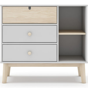 Commode enfant 3 tiroirs en bois - LUCY