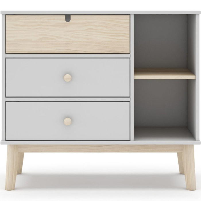 Commode enfant 3 tiroirs en bois - LUCY