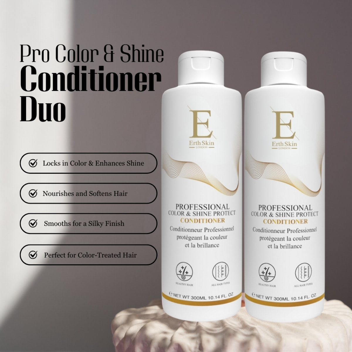 Acondicionador dúo para proteger el color y el brillo