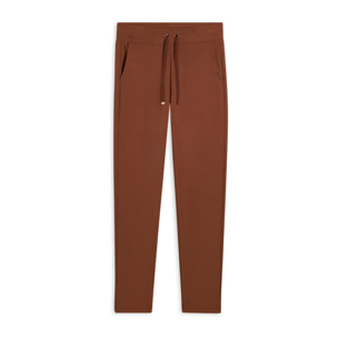Pantaloni donna regular morbidi con dettagli micro-trecce