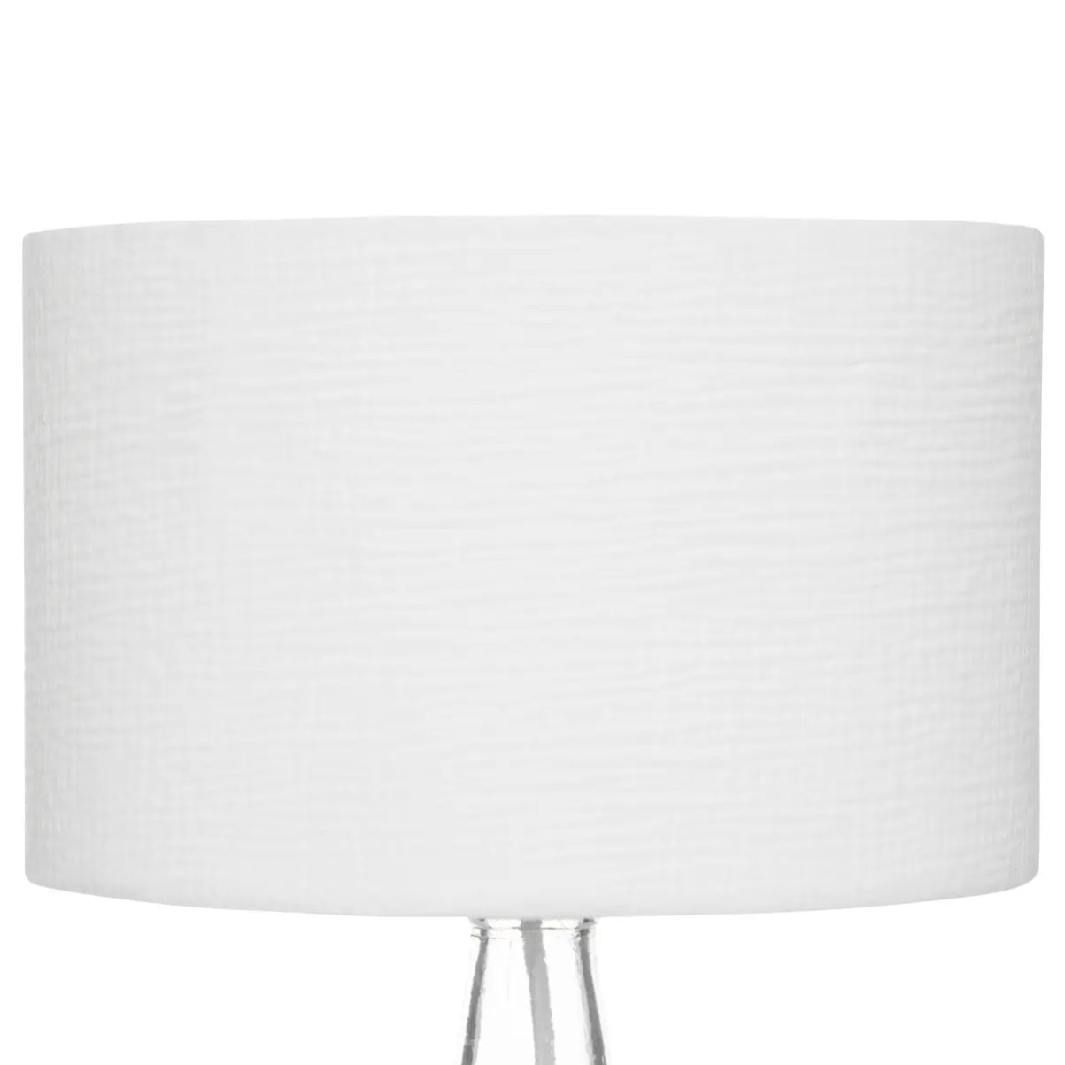 Lampe en coton H43,5cm blanc