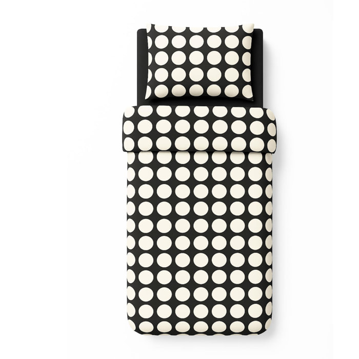 Set 3pzs funda nordica individual: funda nordica (150x220cm w/ 30cm solapa) + sabana bajera (90x200 w/ 30cm solapa) + almohada (50x50cm) 100% algodon