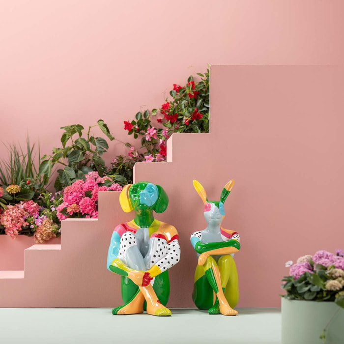 Déco lapin pois XL 80cm Kare Design