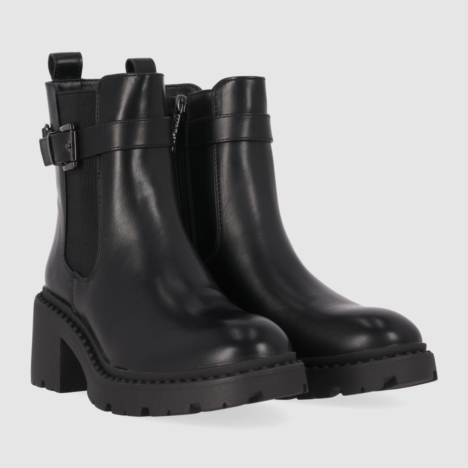 Botines - Negro - Tacón: 5 cm