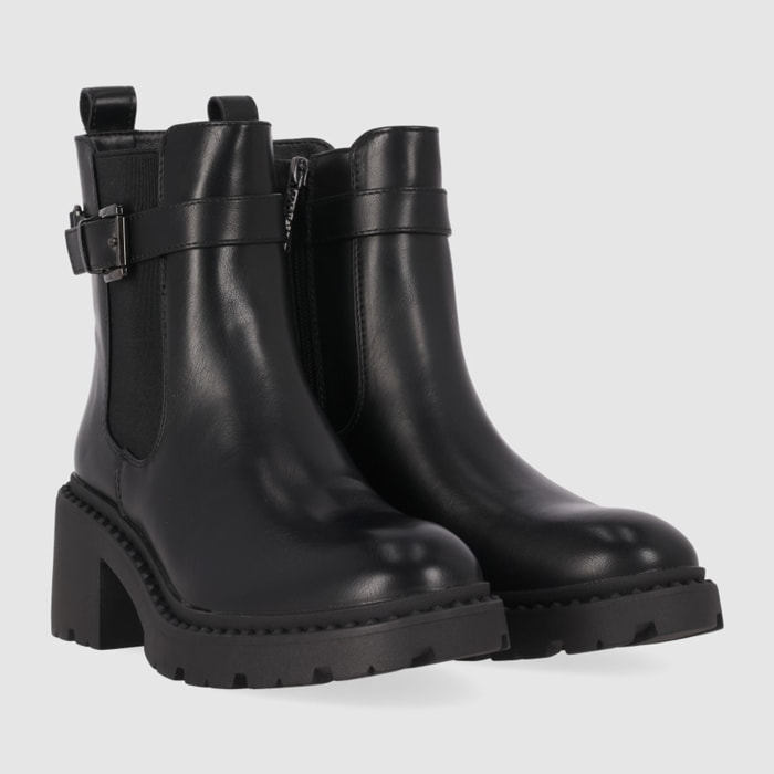 Botines - Negro - Tacón: 5 cm