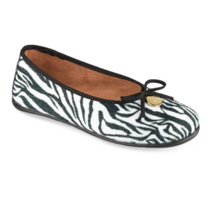 Bailarinas Estampado Cebra con Lazo
