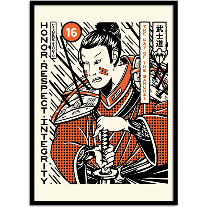 Affiche - Samurai - Paiheme Studio