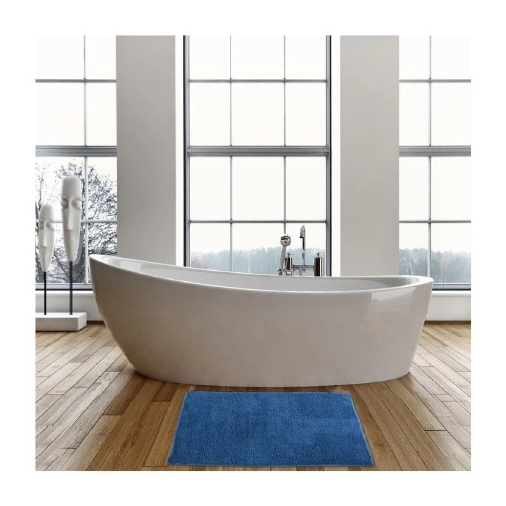 Tapis de bain Coton 45x70cm Bleu Marine MSV