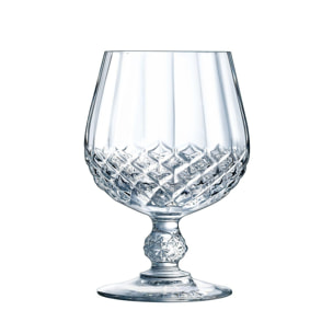 6 verres à Cognac 32cl Longchamp - Cristal d'Arques - Verre ultra transparent au design vintage