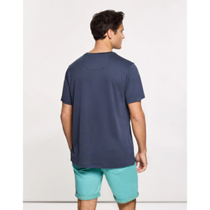 Camiseta Manga Corta Azul Marino - Pulsaro