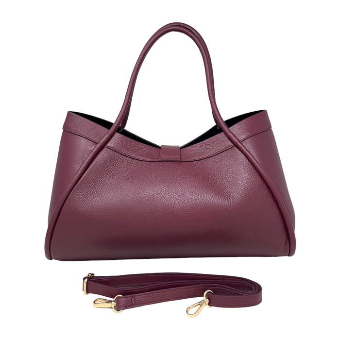 Borsa a Mano Elegante da Donna in Pelle Martellata