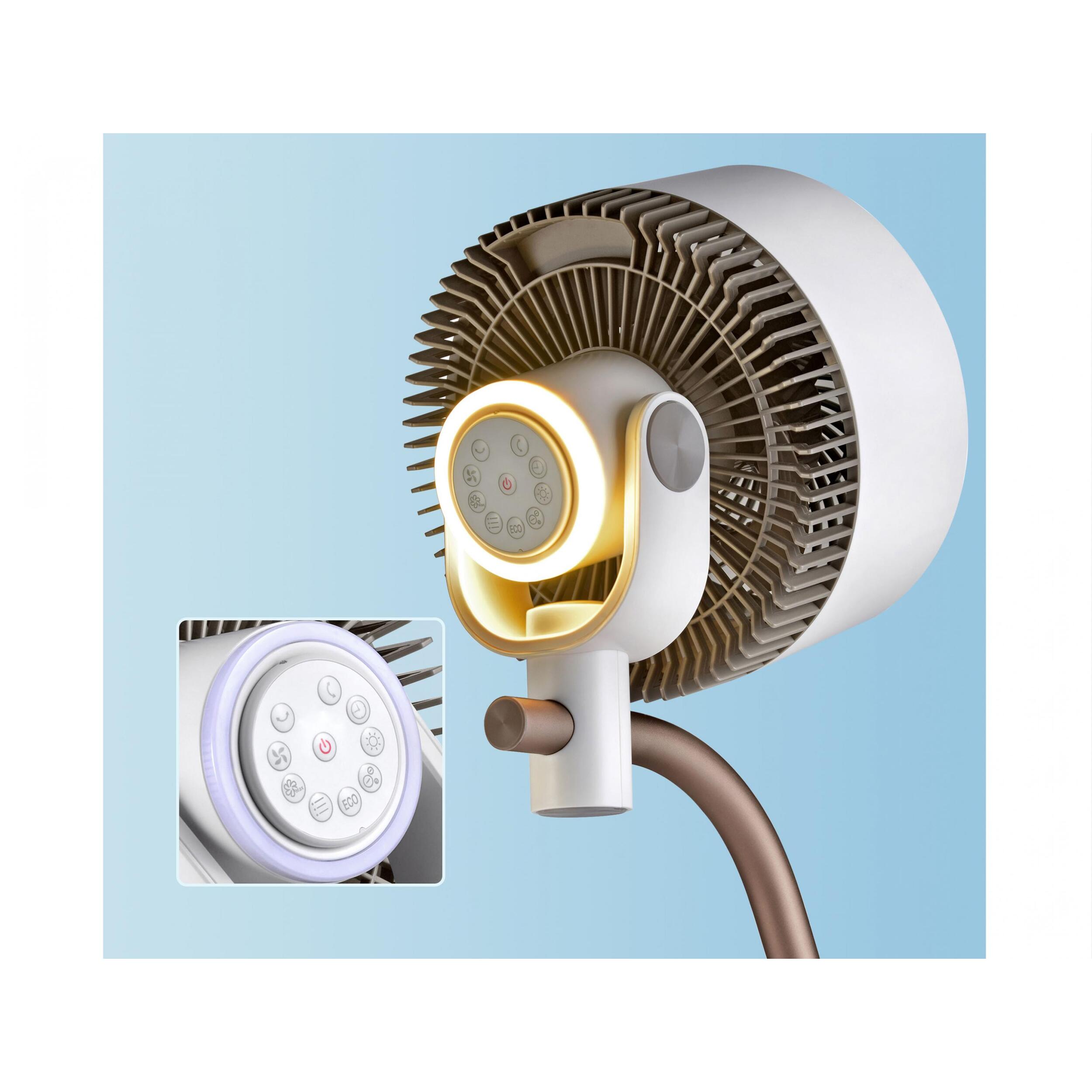Ventilateur de sol DC avec lumière ambiante